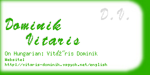 dominik vitaris business card